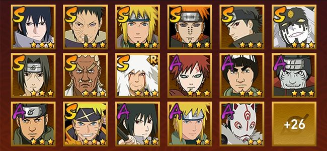 火影忍者V11 10S忍 33A忍 145忍 1519S碎片 17通灵 500W战力 暗部