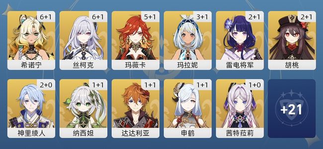 原神117黄 85角色黄 32武器黄 32五星角色 26五星武器 男主 60级