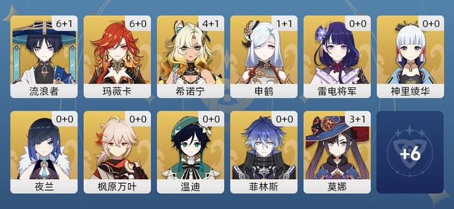 原神52黄 41角色黄 11武器黄 17五星角色 10五星武器 男主 60级