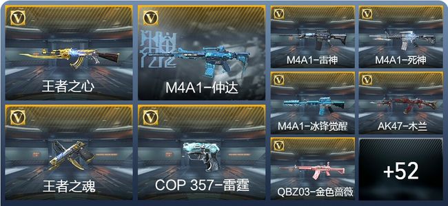 穿越火线：枪战王者V2 3王者武器 73英雄武器 92万化 枪王SSS