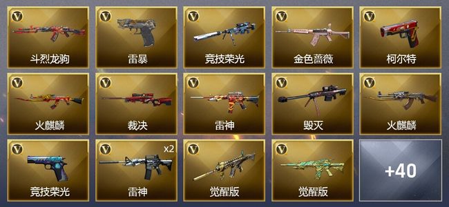 穿越火线（CF）62V武器 1V角色 15皮肤 可排位 枪王