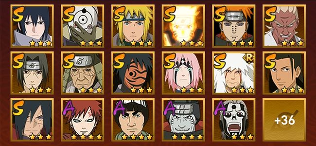 火影忍者V9 14S忍 39A忍 171忍 1954S碎片 18通灵 800W战力 前1000名 影级