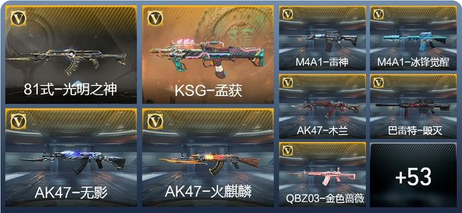 穿越火线：枪战王者2王者武器 62英雄武器 1英雄角色 82万化 大师