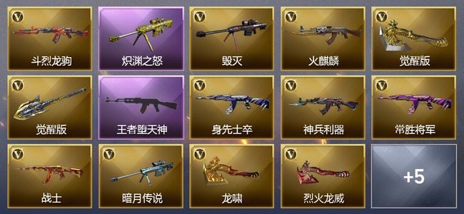 穿越火线（CF）2王者武器 12V武器 9皮肤 可排位 宗师
