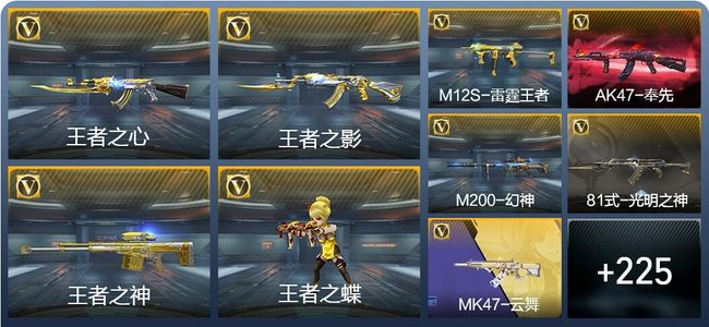穿越火线：枪战王者V5 11王者武器 234英雄武器 7英雄角色 290万化 专家S
