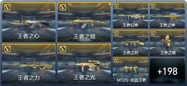 穿越火线：枪战王者V9 30王者武器 232英雄武器 5英雄角色 463万化 枪圣SS