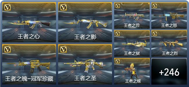 穿越火线：枪战王者V9 24王者武器 292英雄武器 8英雄角色 513万化 枪神