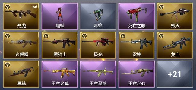 穿越火线（CF）6王者武器 31V武器 2V角色 5皮肤 可排位 新锐