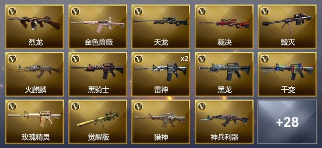 穿越火线（CF）1王者武器 60V武器 5V角色 8皮肤 可排位 枪王