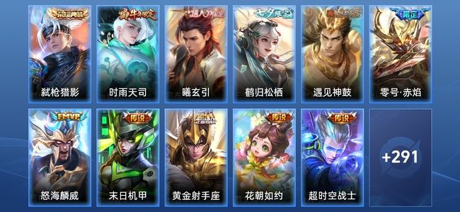 王者荣耀V8 1典藏 28传说 86史诗 302皮肤 121英雄 非凡王者