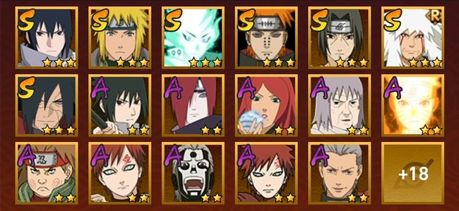 火影忍者V10 7S忍 28A忍 110忍 1045S碎片 14通灵 400W战力 中忍