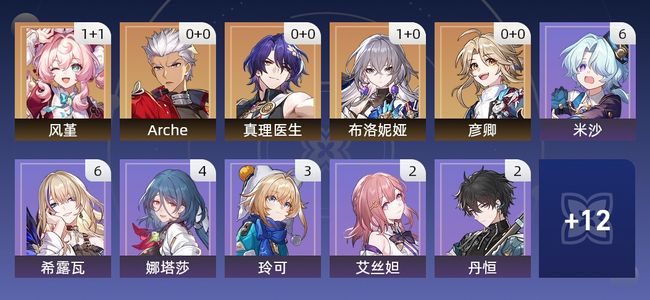 崩坏：星穹铁道10黄 7角色黄 3光锥黄 5五星角色 2五星光锥 54级 女主