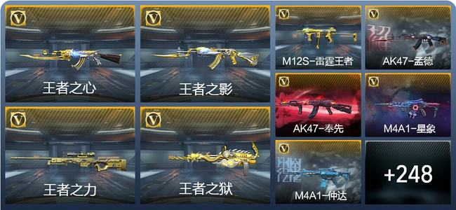 穿越火线：枪战王者V8 21王者武器 257英雄武器 6英雄角色 358万化 专家S