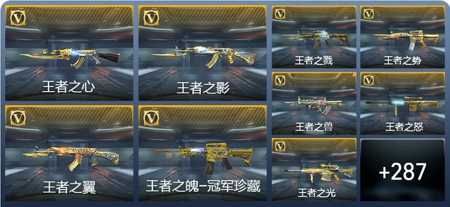 穿越火线：枪战王者40王者武器 296英雄武器 9英雄角色 465万化 枪皇SSS