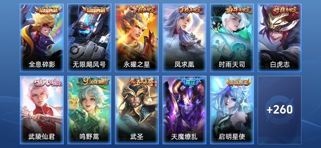 王者荣耀V9 2典藏 20传说 93史诗 272皮肤 122英雄 最强王者