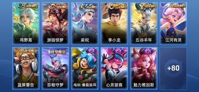 王者荣耀1传说 19史诗 92皮肤 117英雄 非凡王者