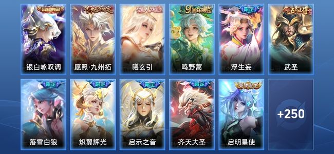 王者荣耀V8 1典藏 19传说 77史诗 262皮肤 非凡王者