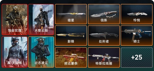 三角洲行动总资产839M 10干员外观 5传说近战 33传说枪械 黑鹰