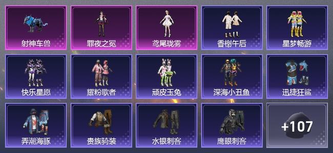 和平精英1载具 11升级枪 3粉装 125枪皮 128套装 4,7065热力 4印记