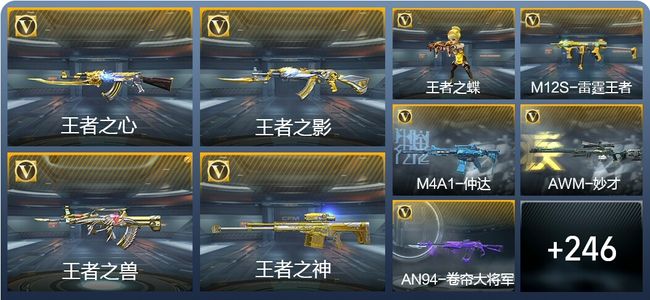 穿越火线：枪战王者V5 14王者武器 255英雄武器 6英雄角色 410万化 新锐