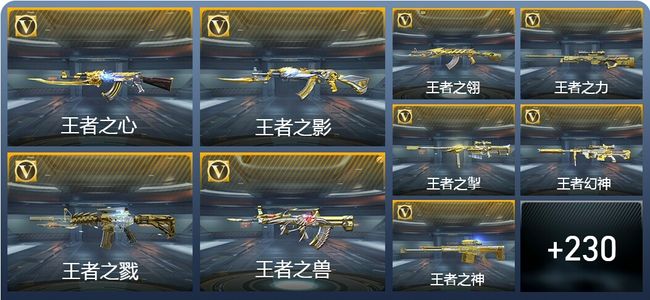 穿越火线：枪战王者V8 37王者武器 239英雄武器 7英雄角色 377万化 新锐