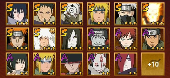 火影忍者V9 10S忍 18A忍 118忍 1396S碎片 14通灵 600W战力 中忍