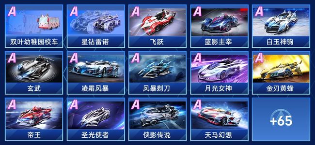 QQ飞车手游36永久A车 79永久赛车 19宠物 女号 铂金