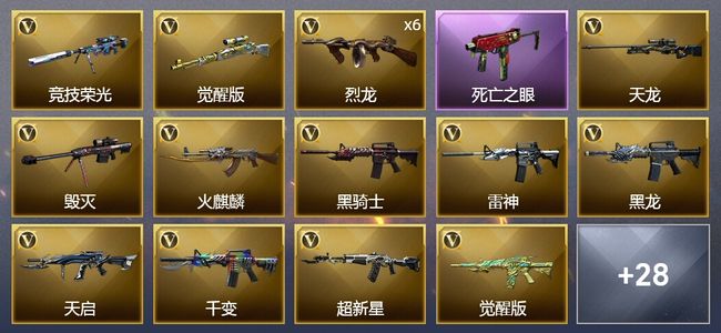 穿越火线（CF）48V武器 3V角色 9皮肤 可排位 新锐