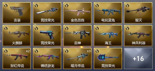 穿越火线（CF）29V武器 1V角色 10皮肤 可排位 枪王