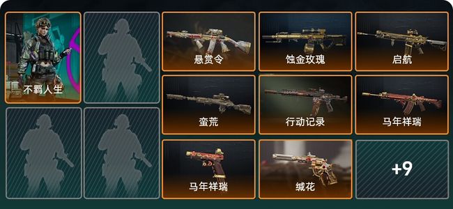 三角洲行动总资产175.6M 1干员外观 17传说枪械 烽火：铂金 战场：尉官