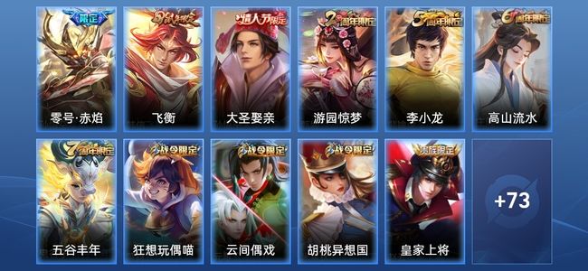 王者荣耀1传说 21史诗 84皮肤 104英雄 荣耀黄金IV