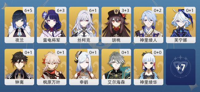 原神83黄 54角色黄 29武器黄 18五星角色 17五星武器 男主 60级