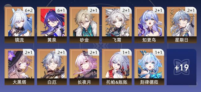 崩坏：星穹铁道102黄 76角色黄 26光锥黄 30五星角色 20五星光锥 70级 男主