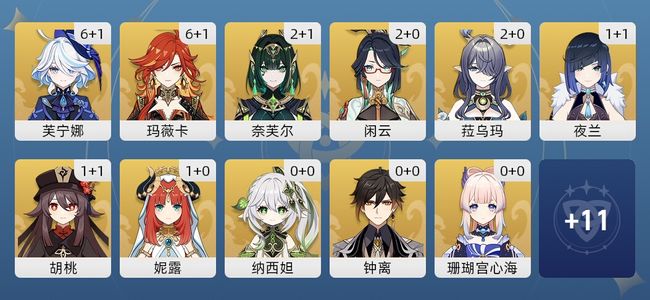 原神69黄 59角色黄 10武器黄 22五星角色 9五星武器 女主 60级