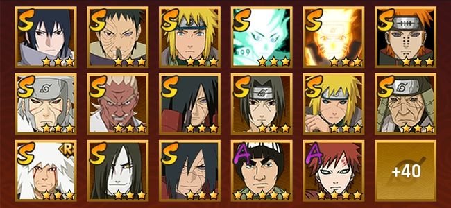 火影忍者V10 18S忍 39A忍 182忍 2236S碎片 19通灵 800W战力 前1000名 中忍