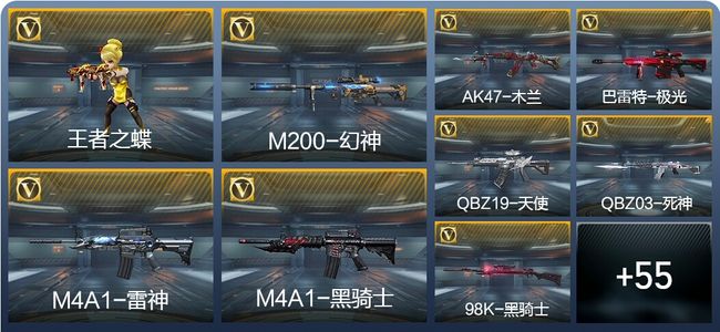 穿越火线：枪战王者1王者武器 64英雄武器 1英雄角色 67万化 专家S