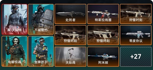 三角洲行动总资产1080M 7干员外观 1传说近战 34传说枪械 黄金