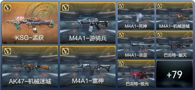 穿越火线：枪战王者V5 1王者武器 90英雄武器 1英雄角色 163万化 枪皇S