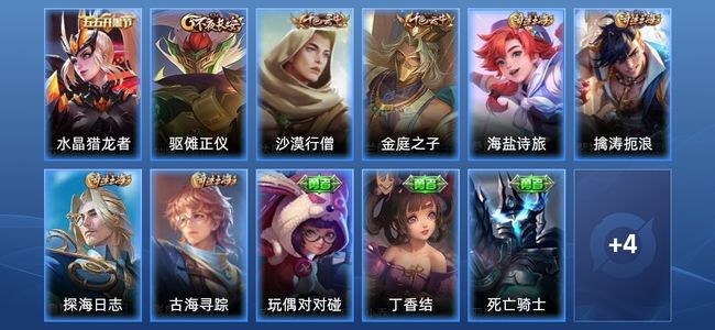 王者荣耀1史诗 15皮肤 56英雄 荣耀黄金II