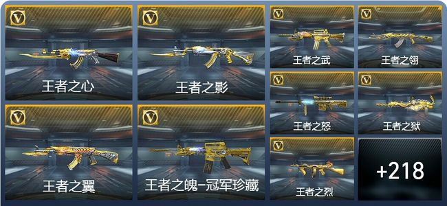 穿越火线：枪战王者V9 23王者武器 244英雄武器 4英雄角色 387万化 大师SS