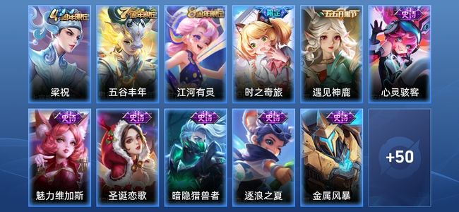 王者荣耀14史诗 61皮肤 91英雄 尊贵铂金II