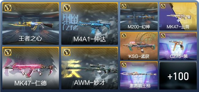 穿越火线：枪战王者V2 2王者武器 128英雄武器 4英雄角色 271万化 专家S