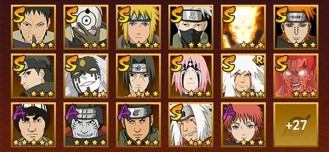 火影忍者V10 15S忍 29A忍 145忍 1890S碎片 16通灵 700W战力 暗部