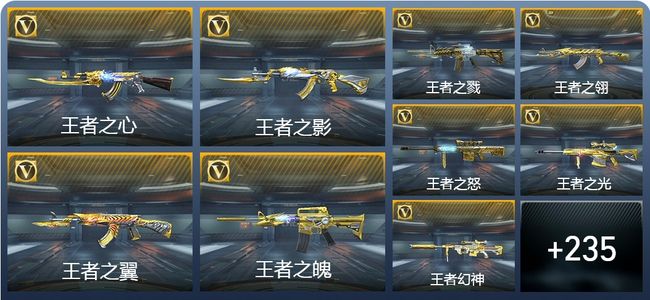 穿越火线：枪战王者V9 27王者武器 246英雄武器 12英雄角色 343万化 专家S