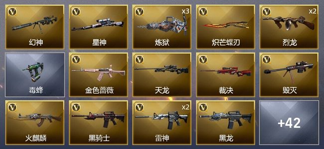 穿越火线（CF）55V武器 35皮肤 可排位 新锐