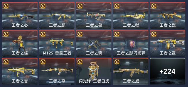 穿越火线：枪战王者V7 14王者 227英雄武器 11英雄角色 473万化 枪王SSS