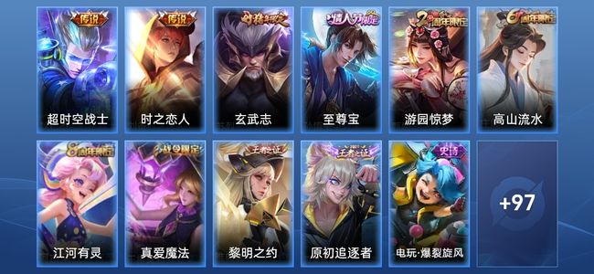 王者荣耀2传说 27史诗 108皮肤 121英雄 至尊星耀III