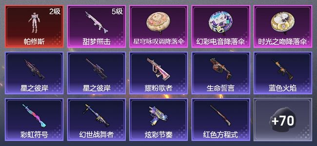 和平精英1升级枪 52枪皮 36套装 13896热力 2印记