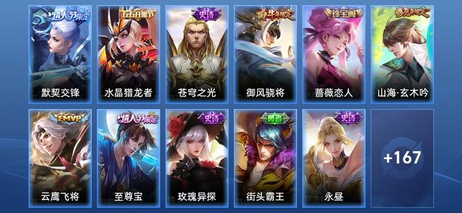 王者荣耀V2 2传说 44史诗 178皮肤 119英雄 最强王者