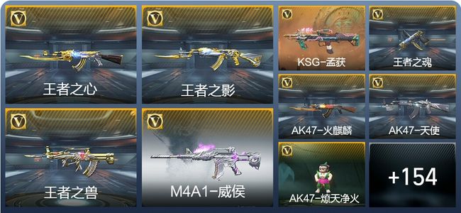 穿越火线：枪战王者V1 5王者武器 163英雄武器 2英雄角色 288万化 大师S